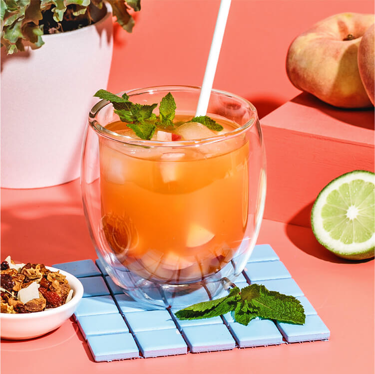 Peach Drink mit Peachy June