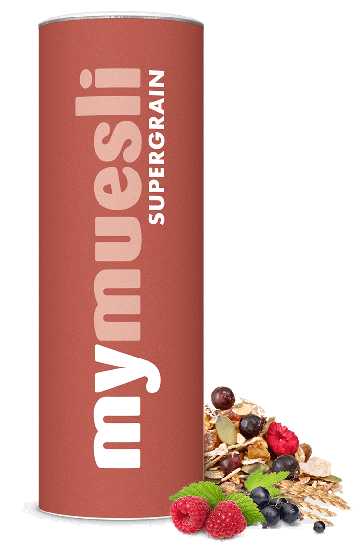 Supergrain-Müsli mit Amaranth, Dinkel, Quinoa, PurPur und Emmer.