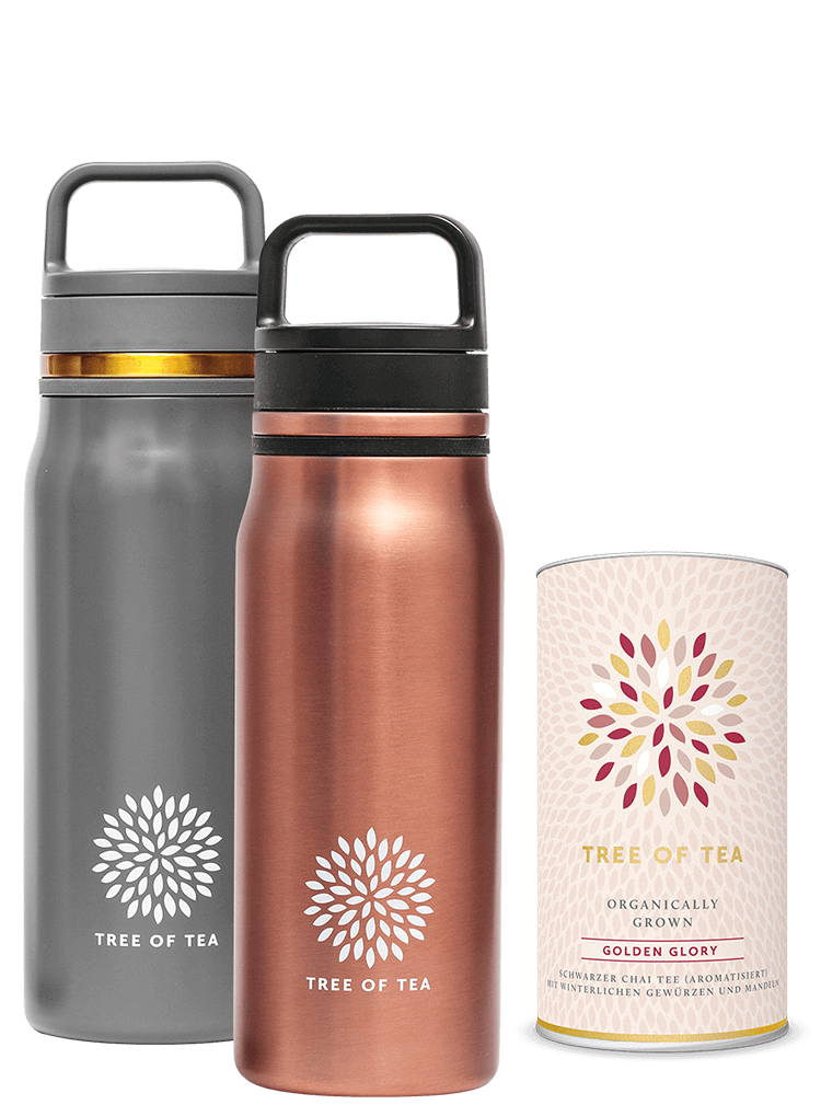 Roségold oder Mattgrau: Unsere Thermo Bottle 2go