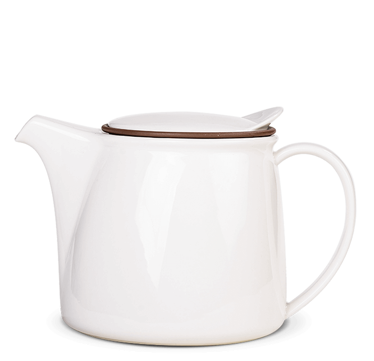 Teekanne mit Sieb.