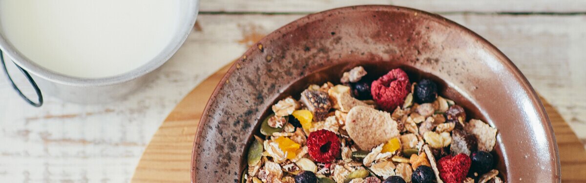Bio-Müsli mit fast vergessenen Körnern.