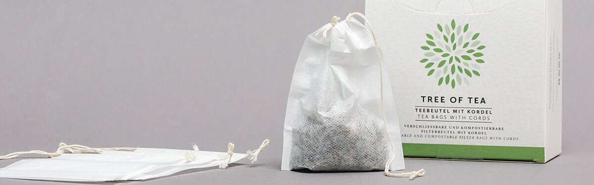 Praktische Teebeutel mit Kordel für optimalen Genuss von losem Blatttee