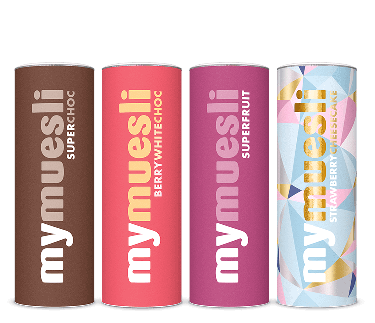 Müsli Jubiläumspaket zum 12-jähren mymuesli Geburtstag.