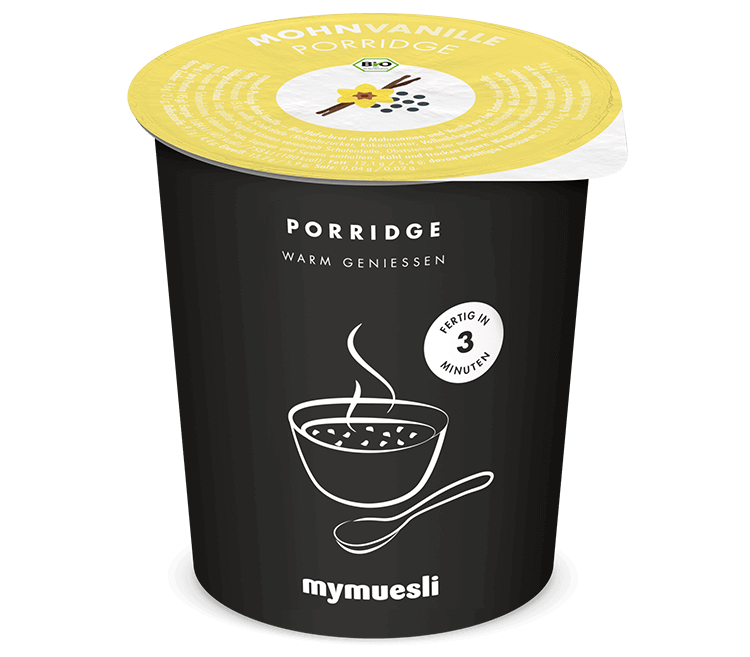 Bio-Porridge mit erlesenem Mohn und duftender Vanille