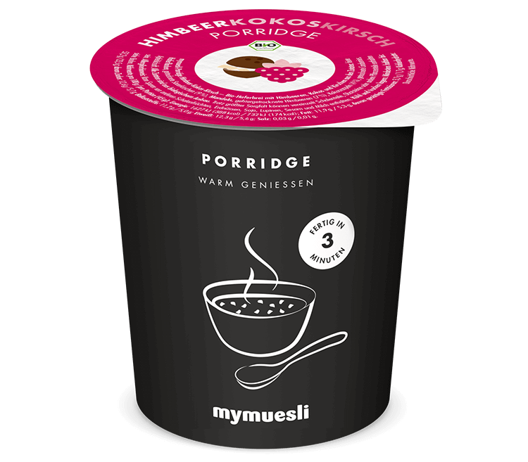Himbeer-Kokos-Kirsch-Porridge von mymuesli