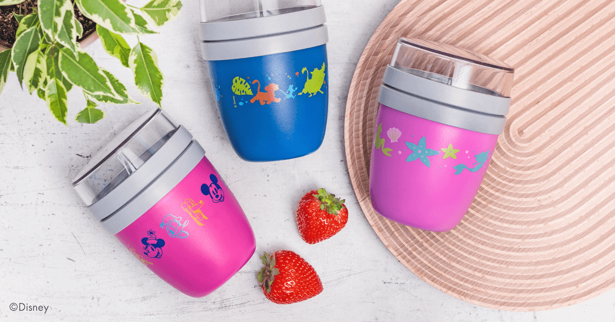 3er Set Disney Muesli 2go Becher