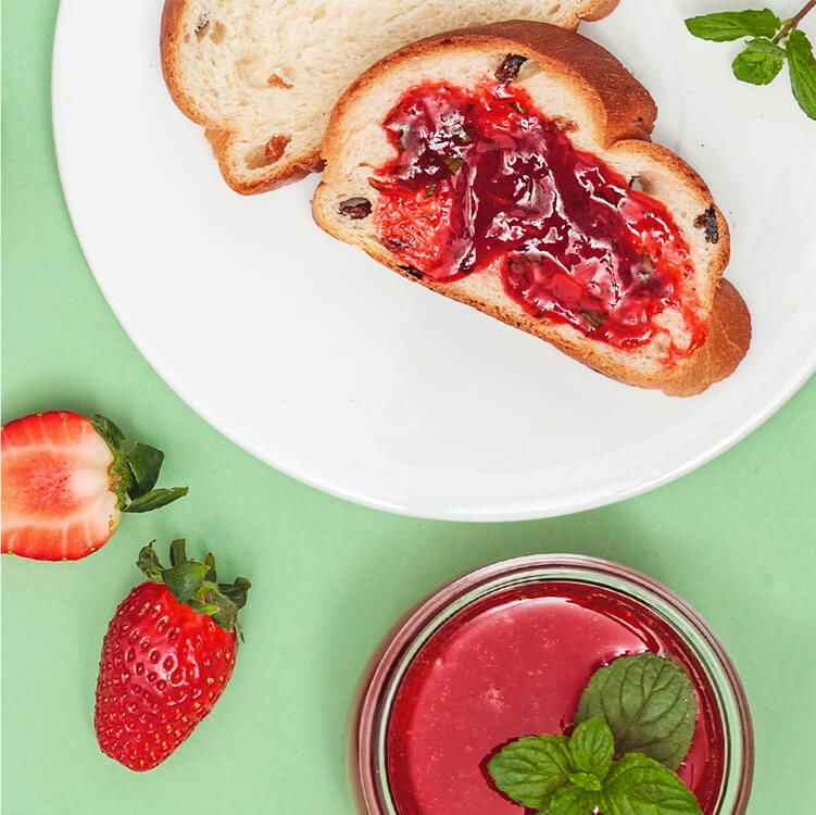Erdbeer Minze Marmelade mit Strawberry Bliss