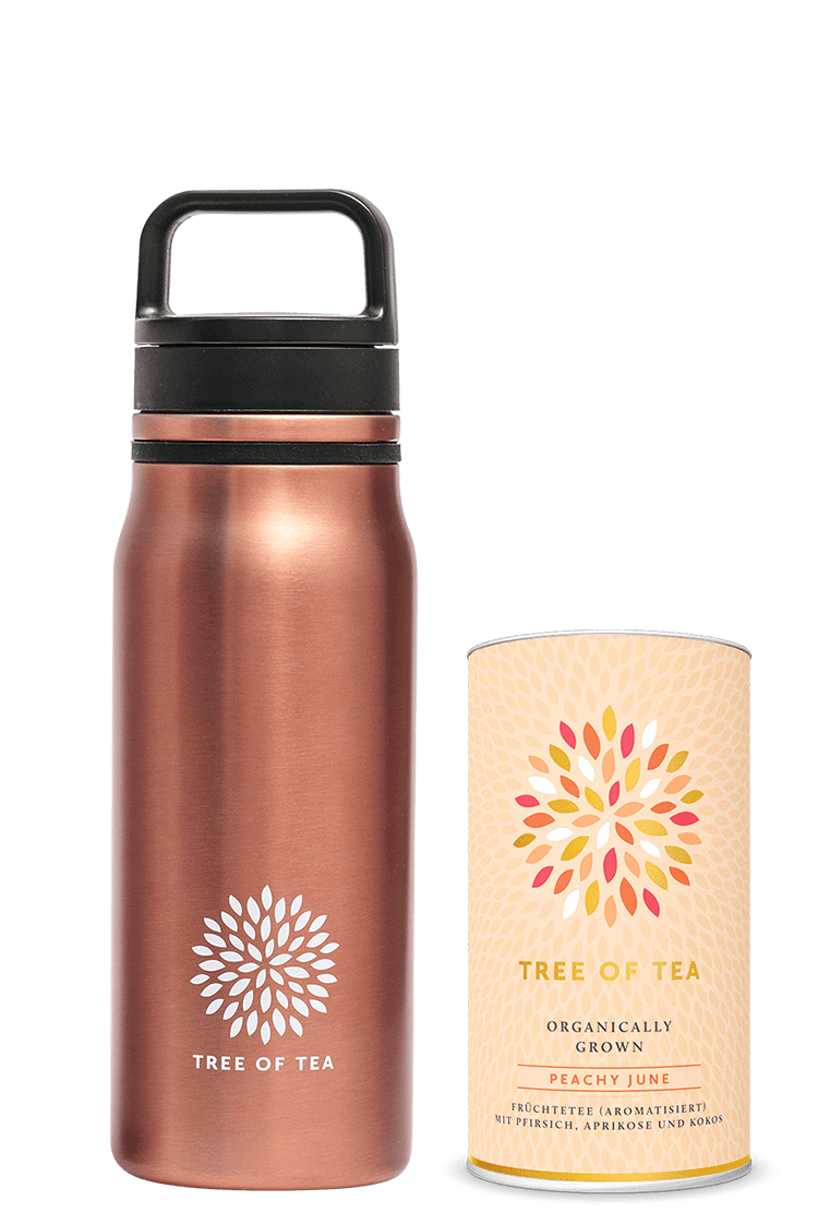 Limitiertes Peachy Bottle Set mit Peachy June und Thermo Bottle 2go