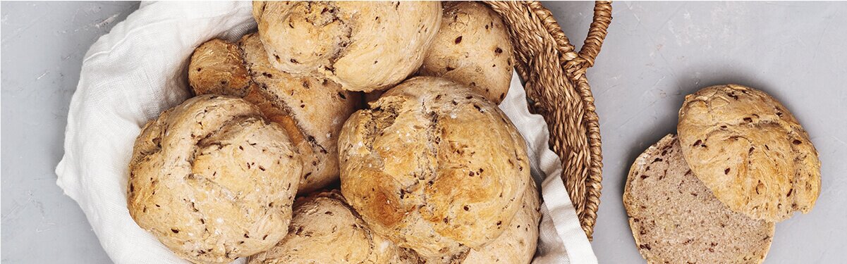 Knackige Grüntee Brötchen