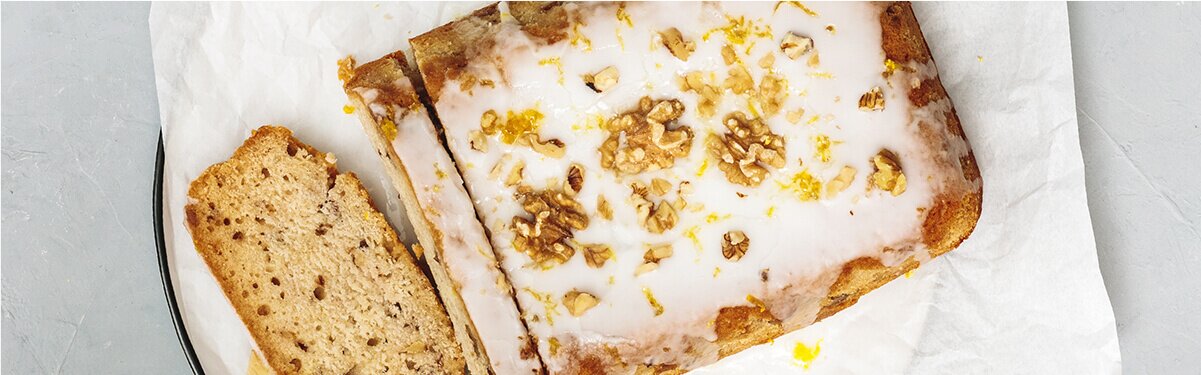 Veganer Walnusskuchen mit Miss Grey Schwarztee