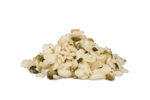 Müsli selbst mischen mit geschälten Hanfnüssen