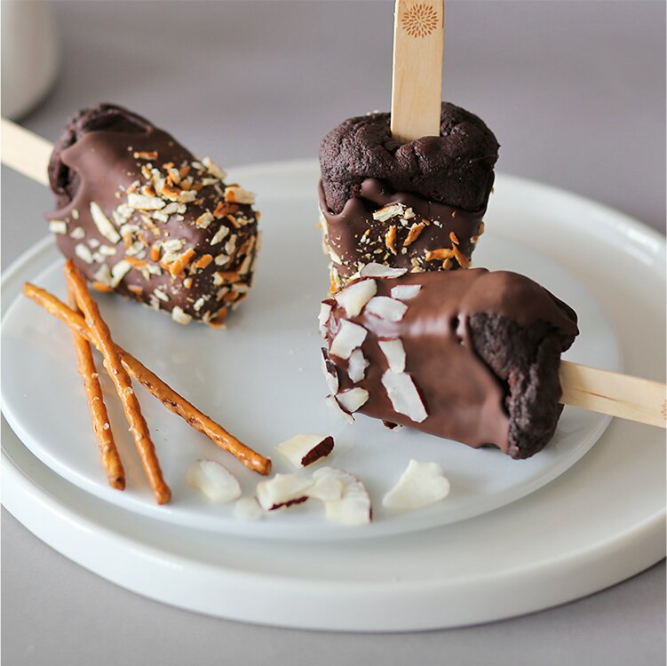 Himbeer Brownie Cake Pops