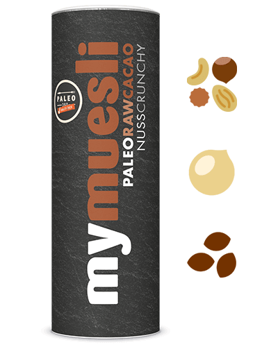 Paleo-Raw-Cacao mit feinem Kakaopulver.