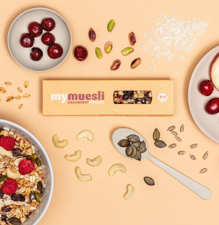 Fruchtig und Crunchy. Müsliriegel aus 100% Bio-Zutaten.