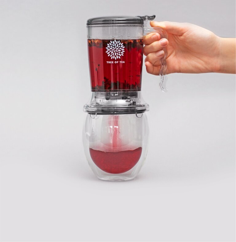 Unser Tea Maker im Set mit dem passenden Teeglas