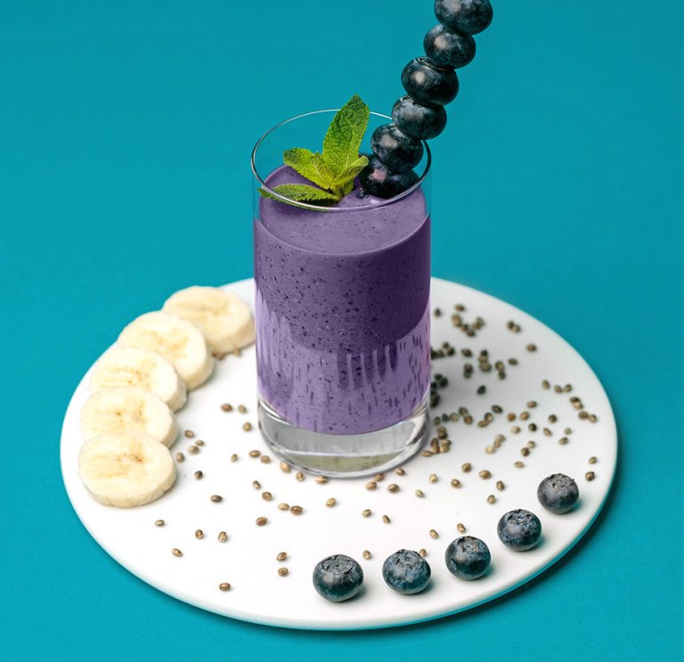 Protein Smoothie mit Hafer Nilk