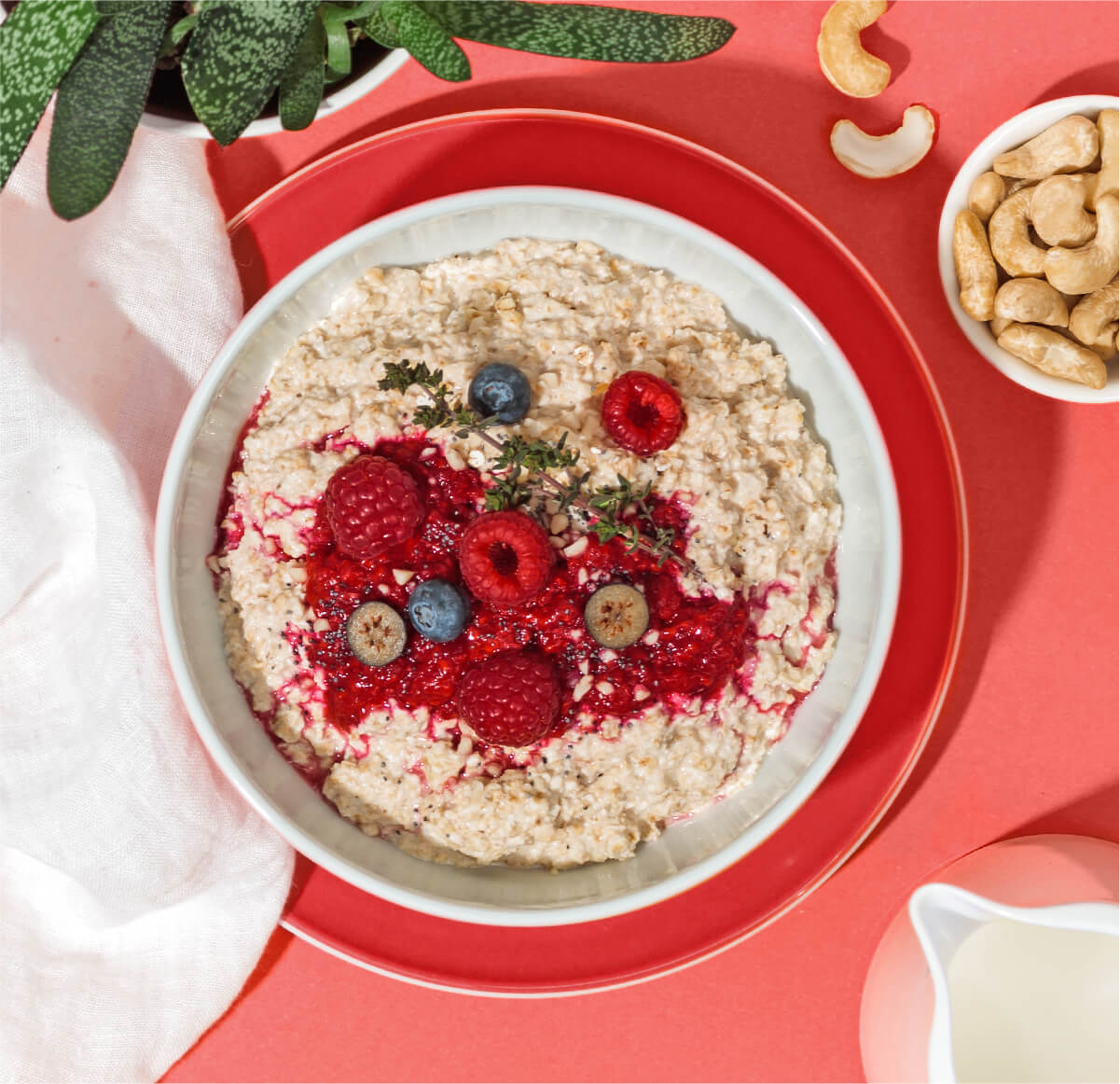 Overnight Oats mit Cashew Nilk