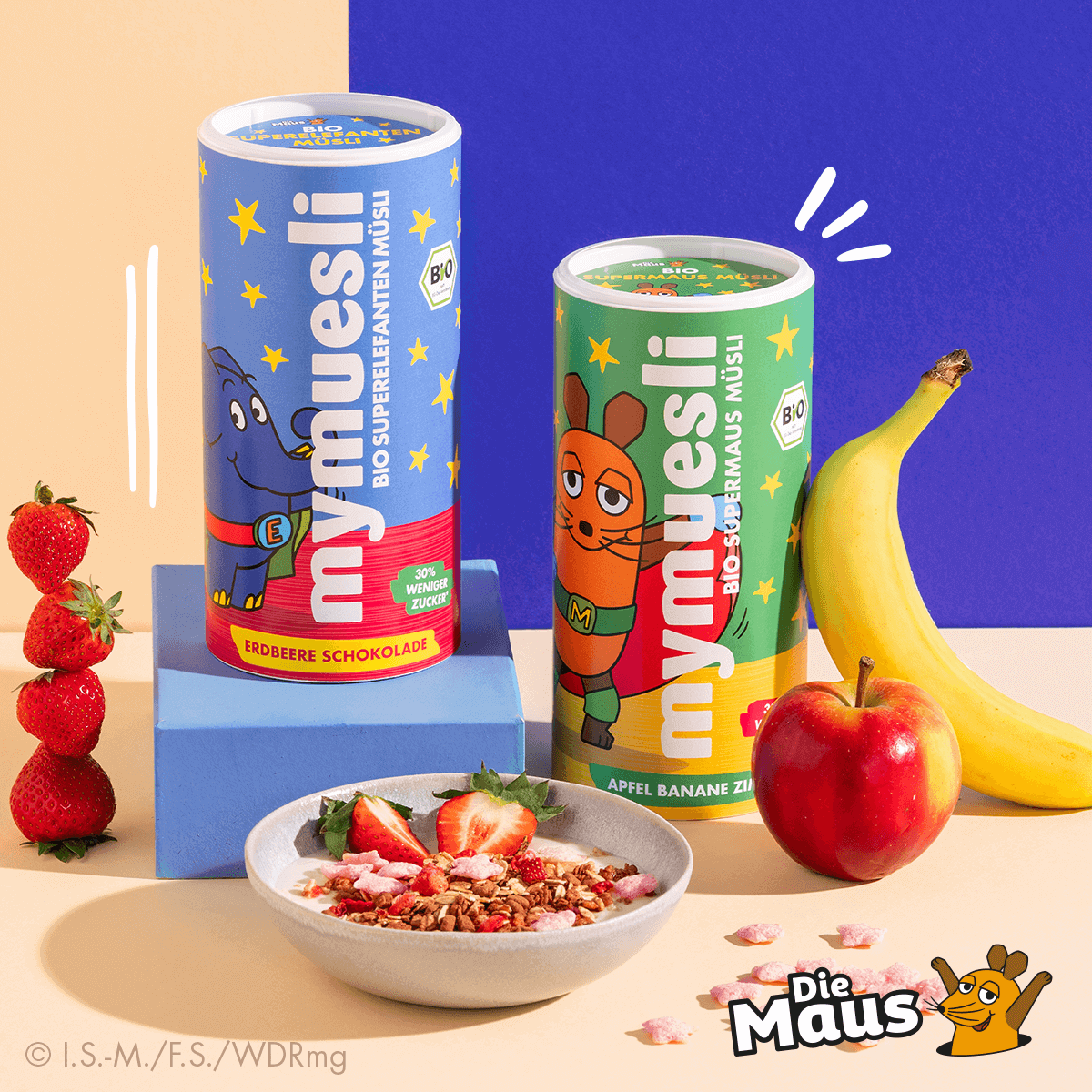 mymuesli Bio Kinder Müslis mit Dem Elefant und Der Maus!
