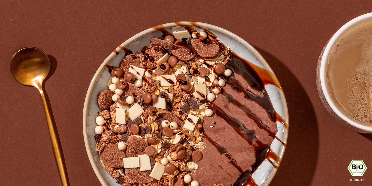mymuesli Bio Schoko Müsli: Entdecke Schokoladen Müslis wie das Super Choc mit dunkler, weißer und Milchschokolade!