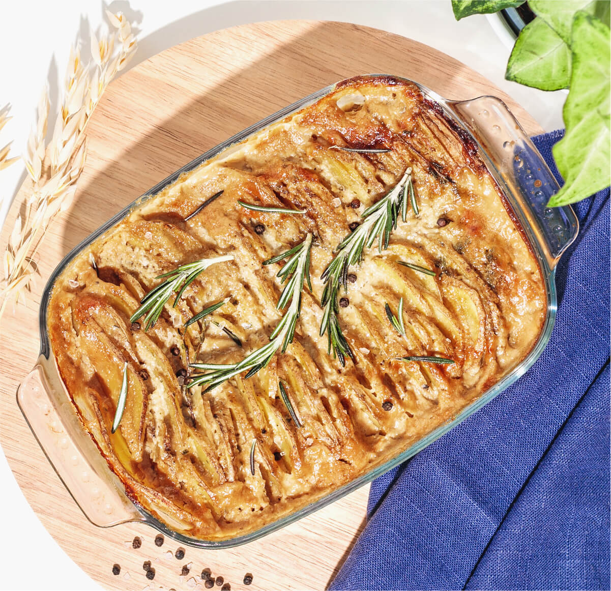 Kartoffelgratin mit Hafer Nilk