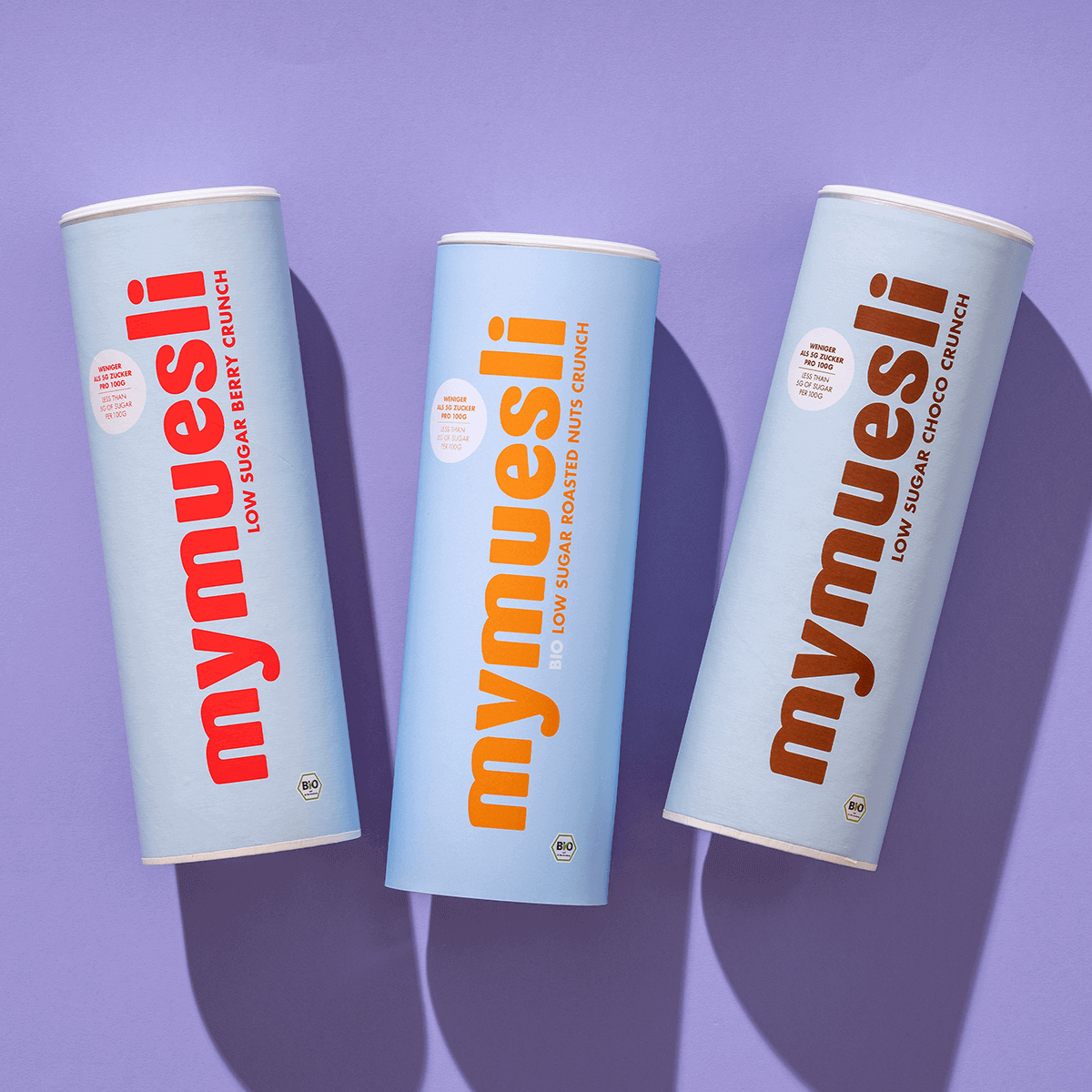 mymuesli Low Sugar Probierpaket mit 3 Low Sugar Müslis