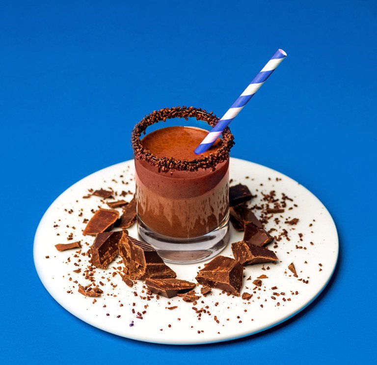 Chocolate Smoothie mit Hafer Nilk