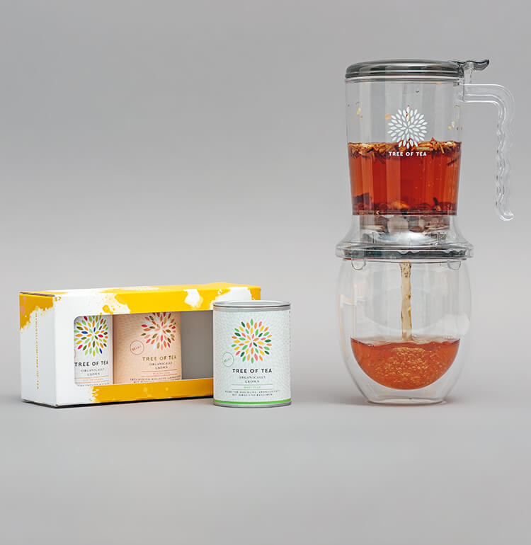 Der Tea Maker im Set mit 3 frühlingshaften Tees
