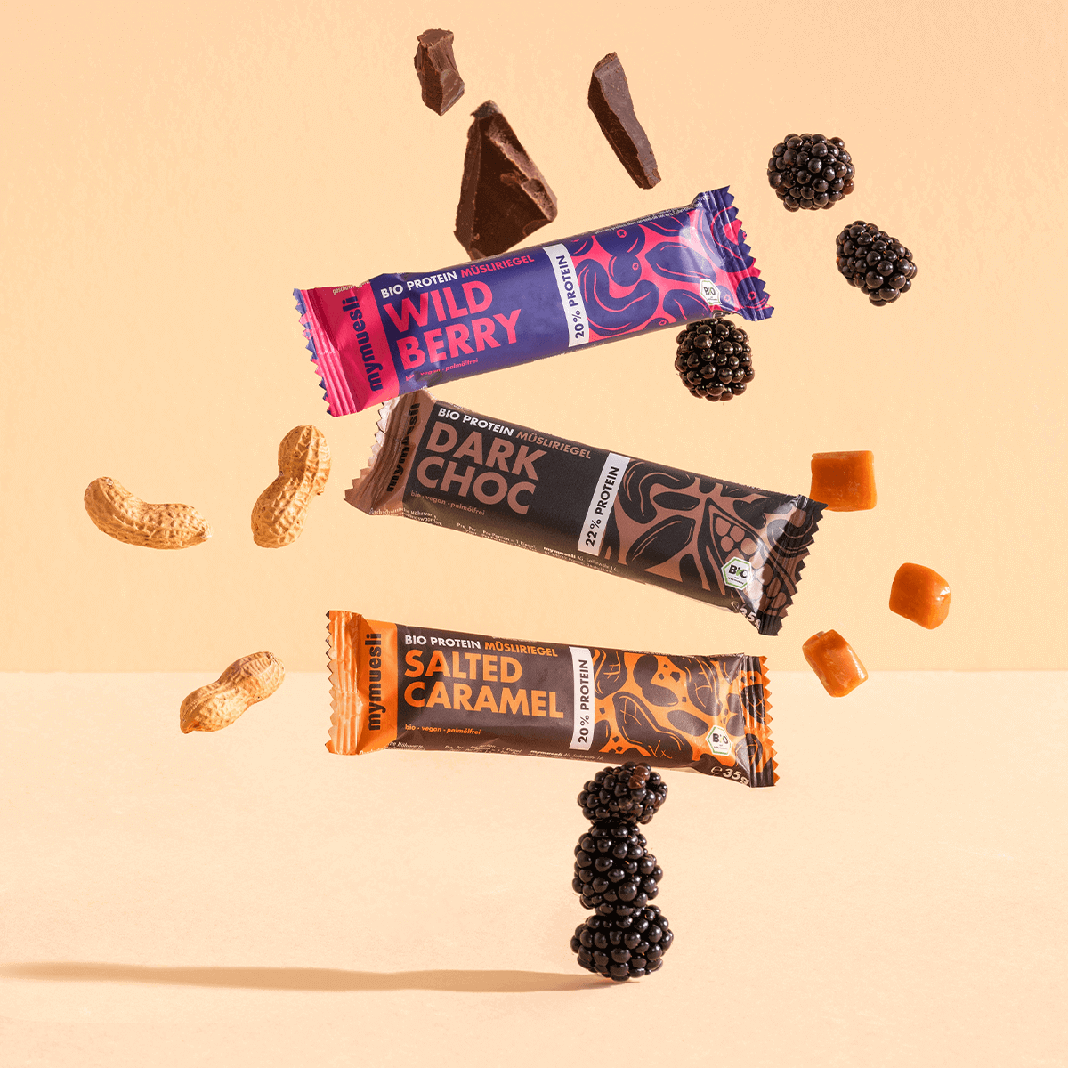 mymuesli 6er Protein Müsliriegel Probierpaket