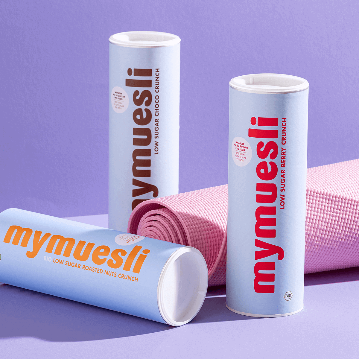 mymuesli Low Sugar Probierpaket mit 3 Low Sugar Müslis