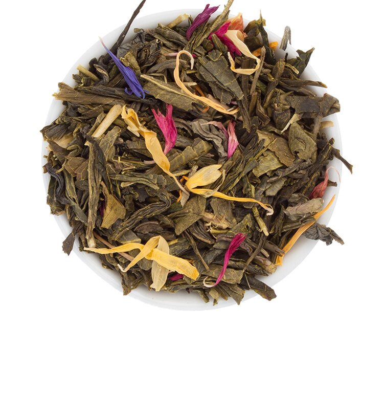 Sencha-Tee mit einem Hauch von Mango