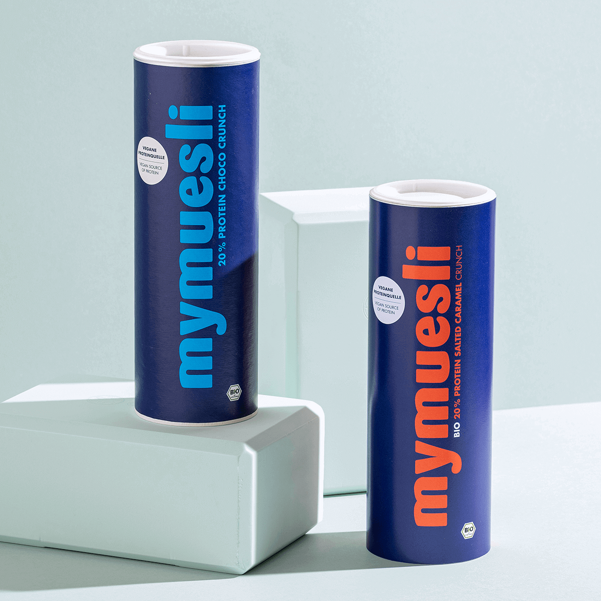 mymuesli Protein Probierpaket mit 2 leckeren 20% Protein Müslis