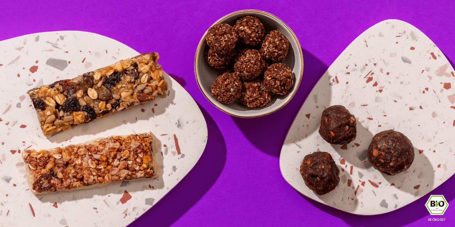 mymuesli Bio Snacks: Müsliriegel, Crunchy Bites und Nut Butter Balls - entdecke dies und mehr!