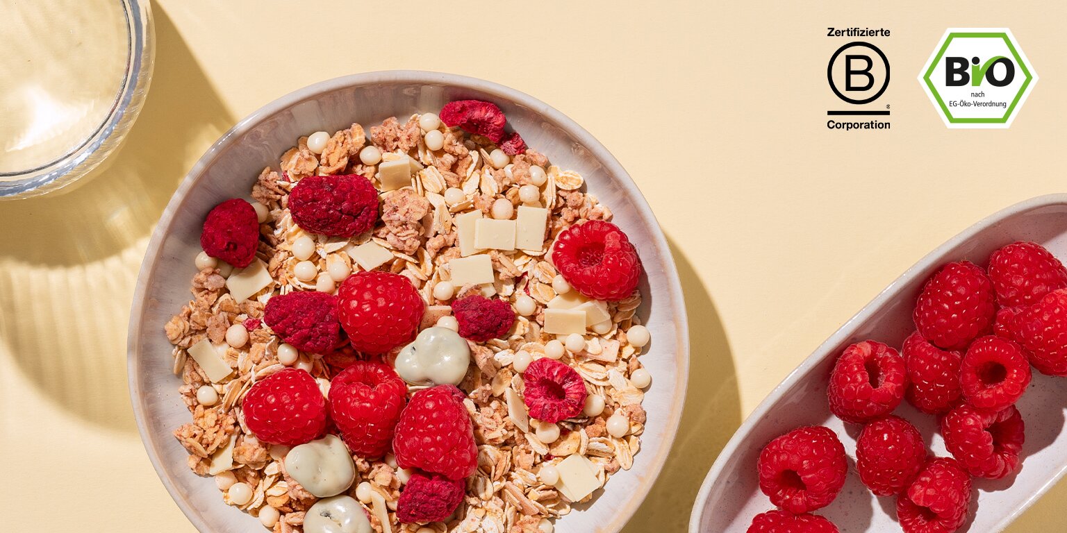 mymuesli Adventskalender sind Bio und mymuesli B-Corp zertifiziert