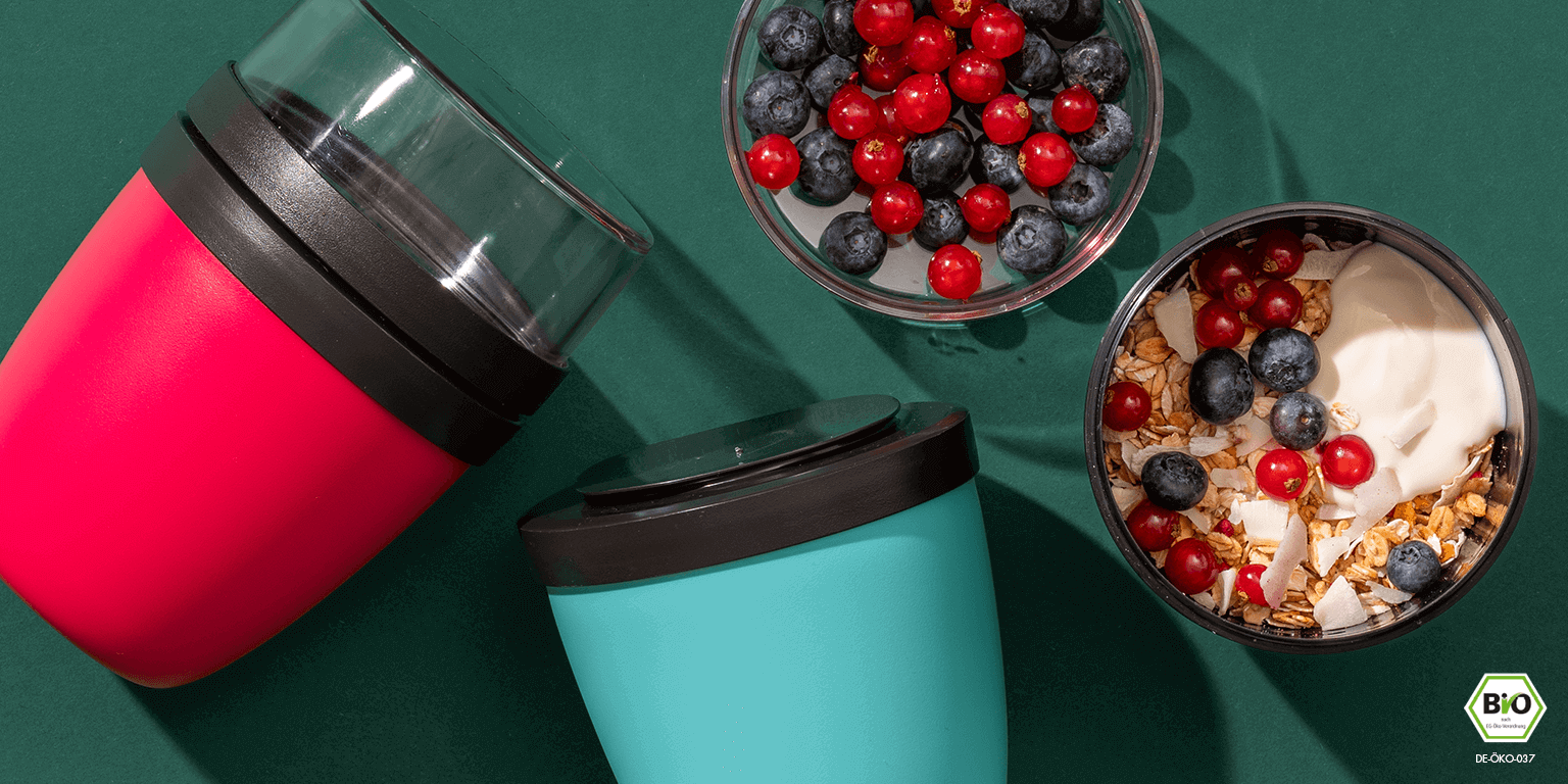 mymuesli Müsli-Zubehör: 2Go Becher, Apfelfreibe und Vieles mehr!