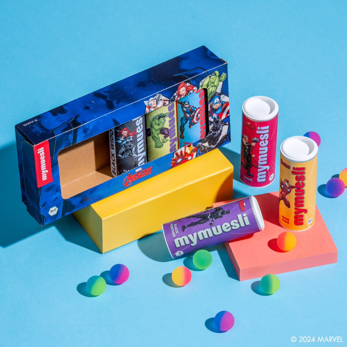 mymuesli Marvel 6er Mini Müsli Geschenkbox
