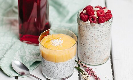Chia-Pudding mit Mango