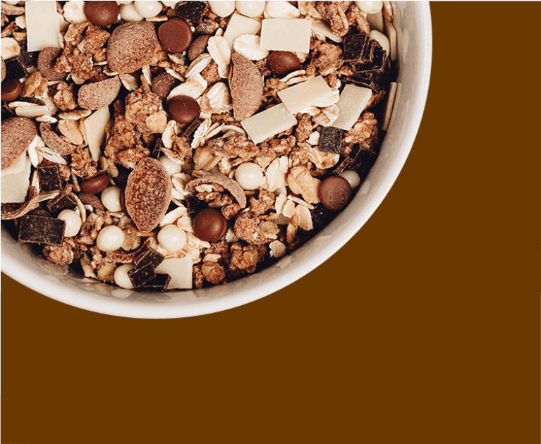 Dein Müsli-Mix mit viel Schokolade online bestellen.