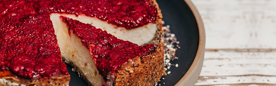Köstlicher Käsekuchen mit Chia-Samen 