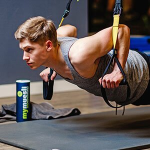 Proteine helfen für sportliche Höchstleistungen der Muskeln beim Training oder Workout