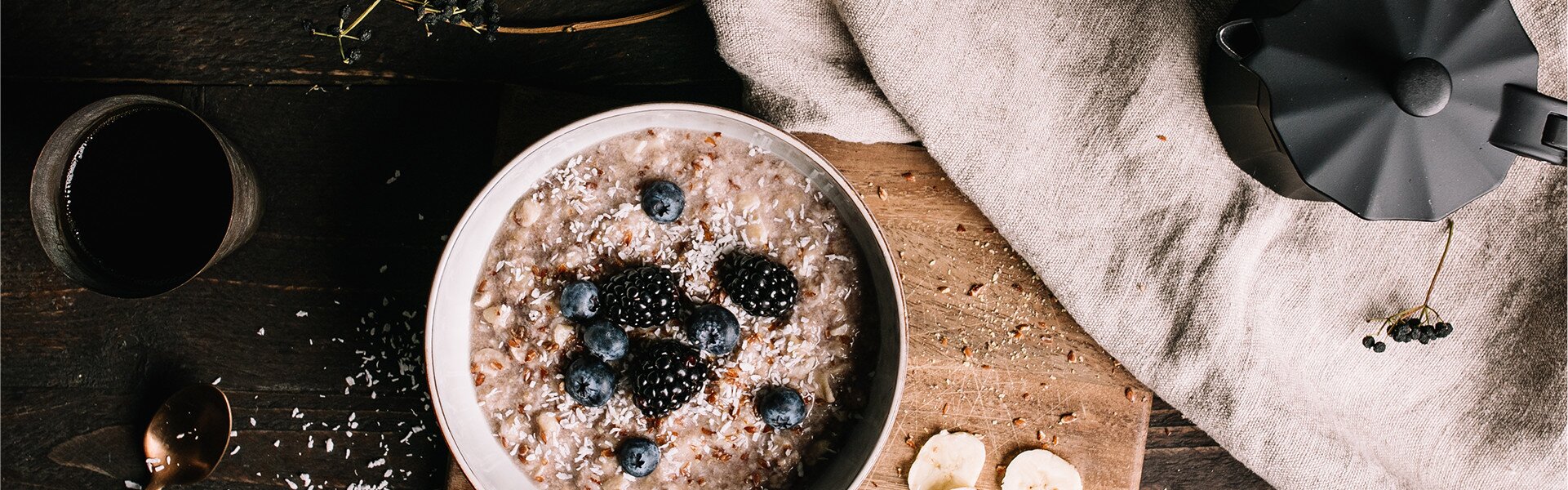 Bio-Porridge lässt sich mit vielen Rezepten genießen
