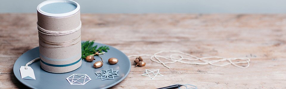Bastelanleitung für eine Geschenkdose für Weihnachten